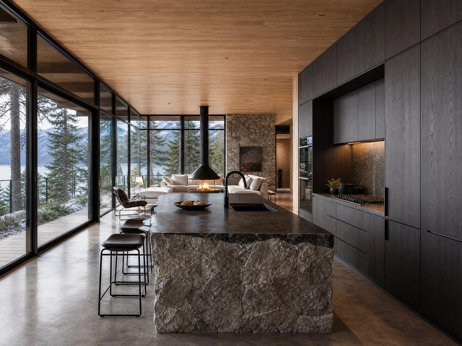 Cabañas — cocina
