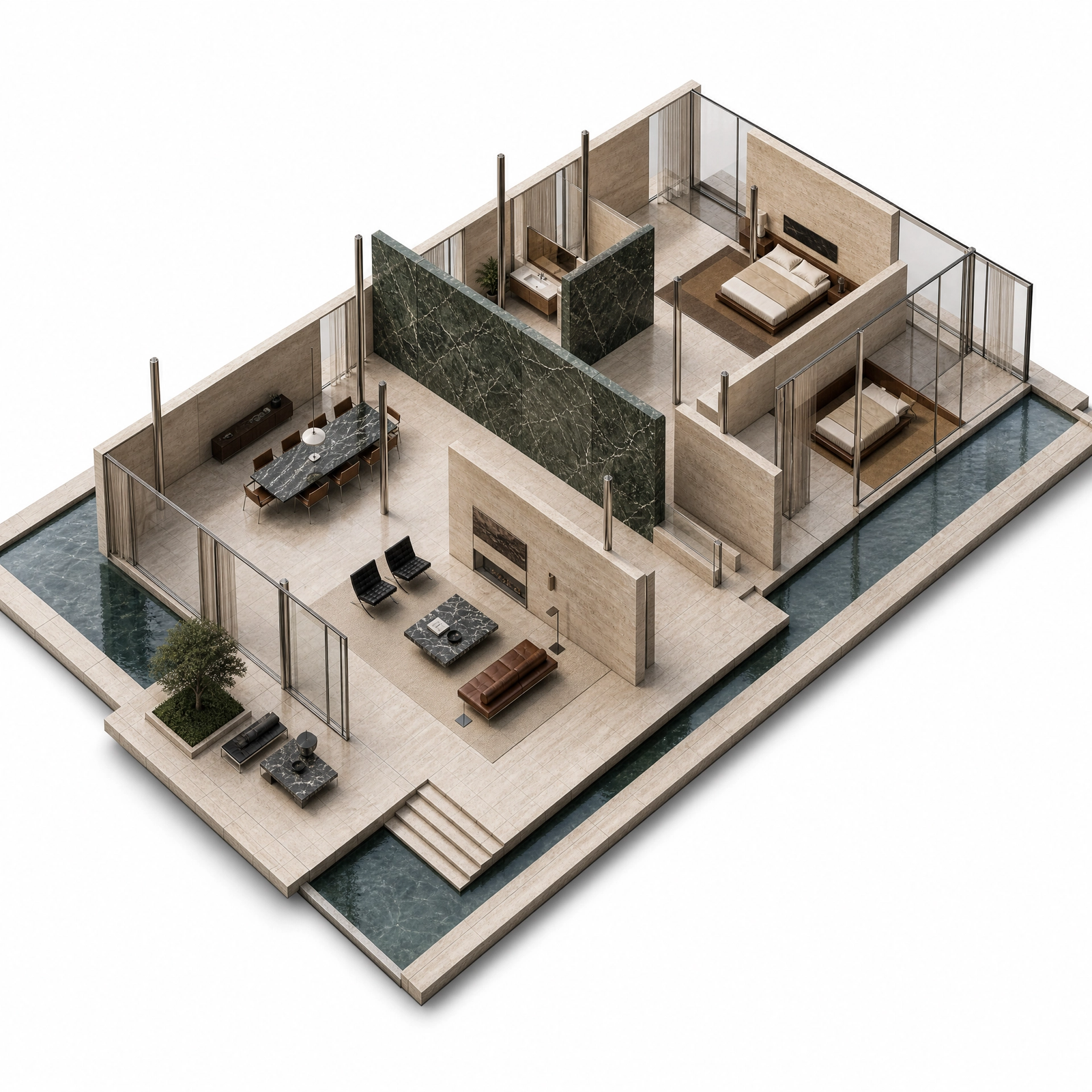 Viviendas Pinamar — plano 3D